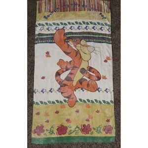 Disney Tigger Winnie the Pooh Vintage 90s Beach‎ Towel White 28x52